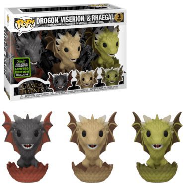 Pop! Tv: GOT - Dragon Egg 3 pack (ECCC Exc)