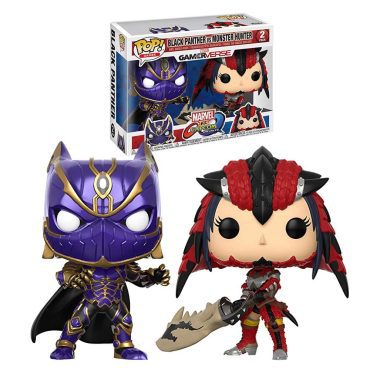 Pop! Games: Marvel Vs. Capcom - Black Panther vs Monster Hunter 2 pack