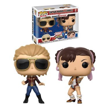 Pop! Games: Marvel Vs. Capcom - Captain Marvel vs Chun-Li 2 pack