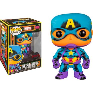 Pop! Marvel: Captain America (Blacklight)(Exc)