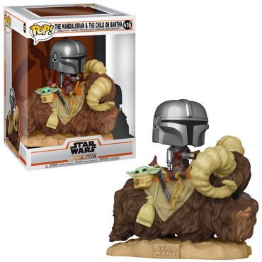 Pop Deluxe! Tv: Mandalorian- Mandalorian on Bantha w/Child