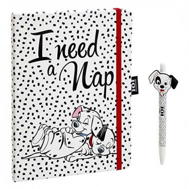Notebook and Pen: 101 Dalmatians I Need A Nap