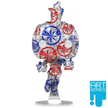 Pop! Artist Series: Patriotic Age- Captain Marvel w/ case (Exc)