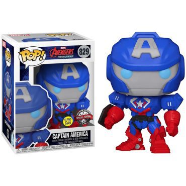 Pop! Marvel: Marvel Mech- Captain America (GW)(Exc)