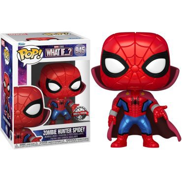 Pop! Marvel: What If - Zombie Hunter Spidey Metallic (Exc)