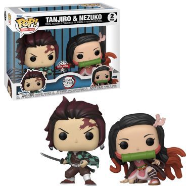 Pop! Animation: Demon Slayer- Tanjiro & Nezuko 2 pack (Exc)