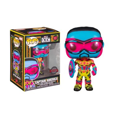 Pop! Marvel: F&WS - Captain America (Blacklight)(Exc)
