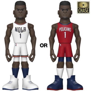 Gold 12" NBA: Pelicans- Zion Williamson (HomeUni) w/Chase (Exc)