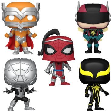 Pop! Marvel: YS Spider-Man 5 pack (Exc)