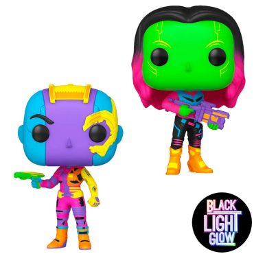 Pop! Marvel: Guardian of the Galaxy - Gamora & Nebula 2pack (Blacklight)(Exc)