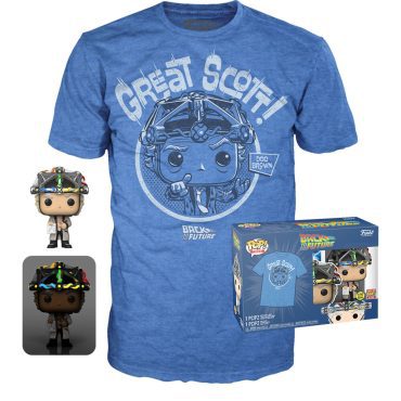Pop! & Tee: Back To The Future: Doc w/ Helmet (S)