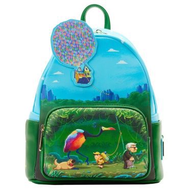 Loungefly! Leather: Disney Pixar UP Moment Jungle Stroll Mini Backpack